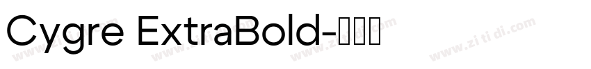 Cygre ExtraBold字体转换